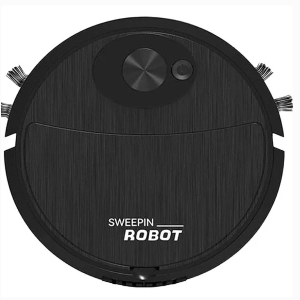 Robot Vacuum Cleaner - Sleek Black Design